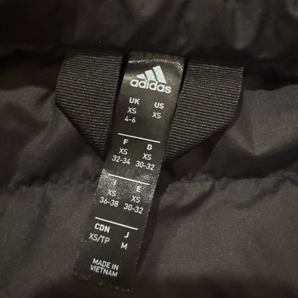 Adidas‎ Black Quilted Vest Women’s XS - Picture 3 of 4